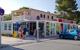 Supermarket spar blancandria menorca